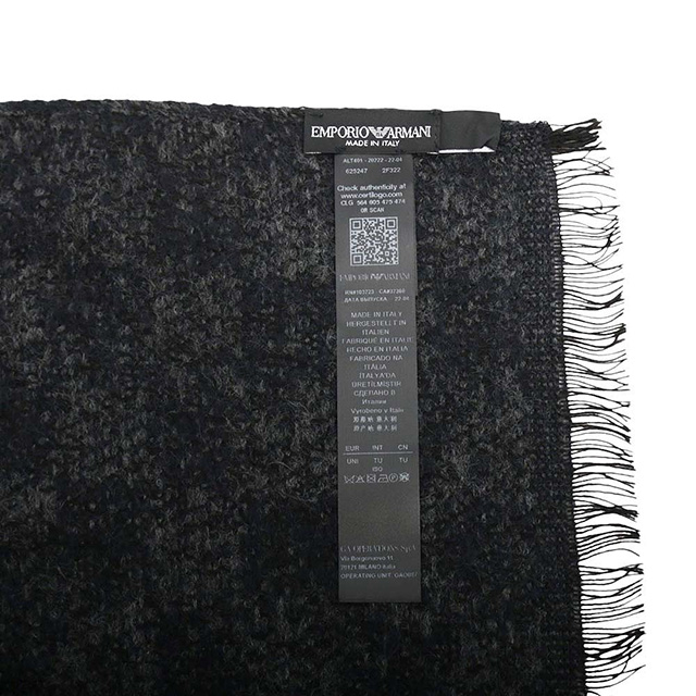 エンポリオアルマーニ EMPORIO ARMANI マフラー 625247-2F322-00036  