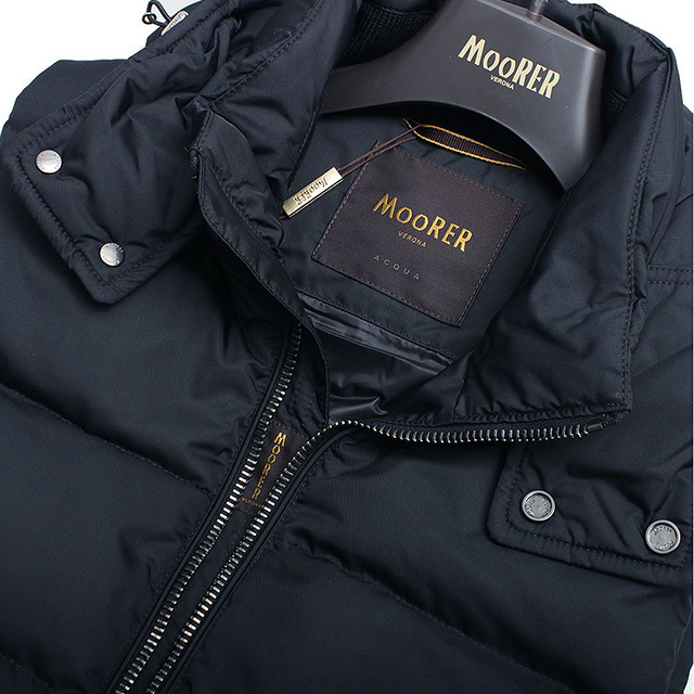 ムーレー MOORER FIRE-WK ダウンベスト MOUGI200307-FIRE-BLU-44 メンズ ブルー ダウンジャケット ブランド_2