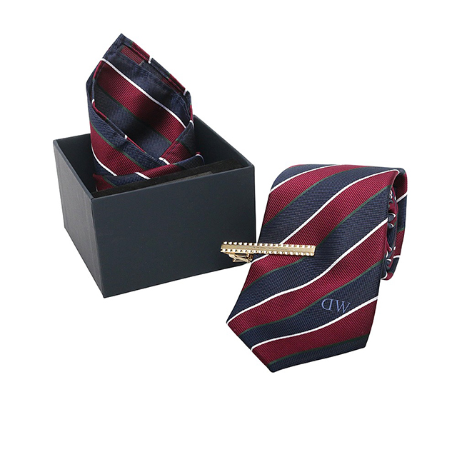 ダニエルウェリントン DANIEL WELLINGTON ネクタイ＆チーフ＆タイバー 3点セット DW02800009 メンズ ネクタイ ブランド_5