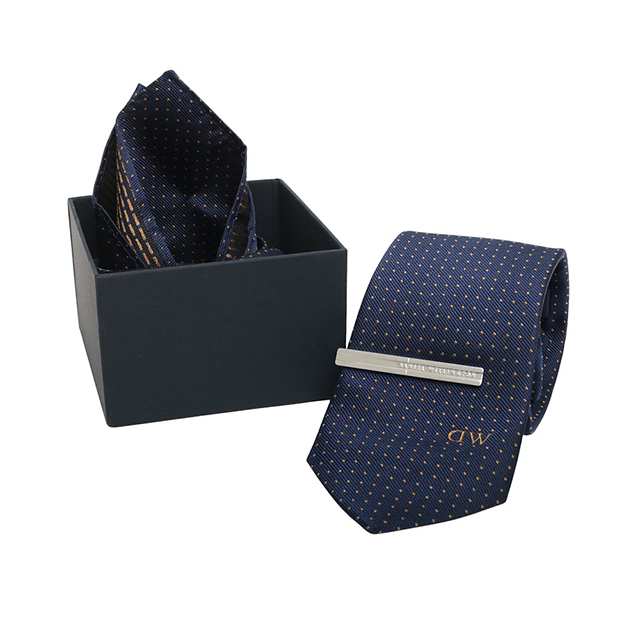 ダニエルウェリントン DANIEL WELLINGTON ネクタイ＆チーフ＆タイバー 3点セット DW02800013 メンズ ネクタイ ブランド_5