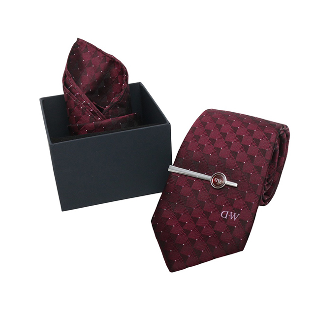 ダニエルウェリントン DANIEL WELLINGTON ネクタイ＆チーフ＆タイバー 3点セット DW02800019 メンズ ネクタイ ブランド_5