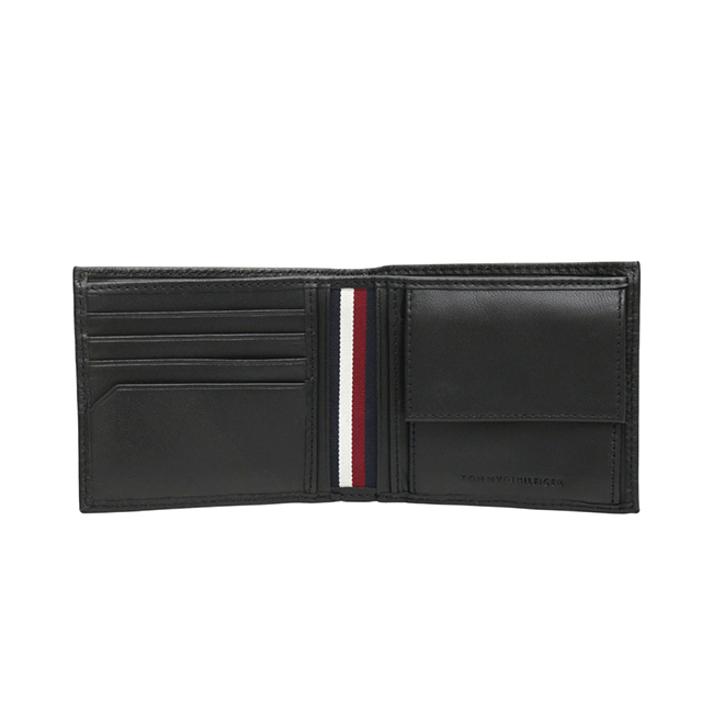 トミーヒルフィガー TOMMY HILFIGER TH PREMIUM CC &amp; COIN 二つ折り財布 AM0AM12762BDS-BLACK メンズ ブランド ウォレット 高級 おしゃれ プレゼント 実用的_3