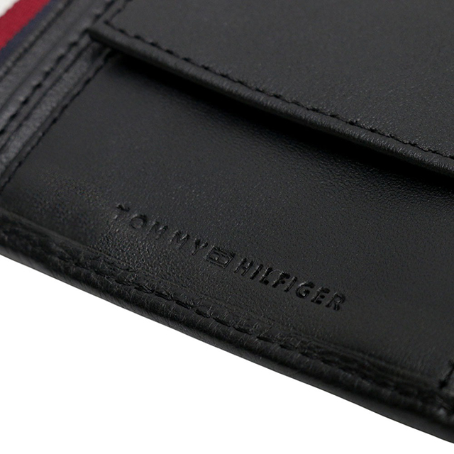 トミーヒルフィガー TOMMY HILFIGER TH PREMIUM CC &amp; COIN 二つ折り財布 AM0AM12762BDS-BLACK メンズ ブランド ウォレット 高級 おしゃれ プレゼント 実用的_4
