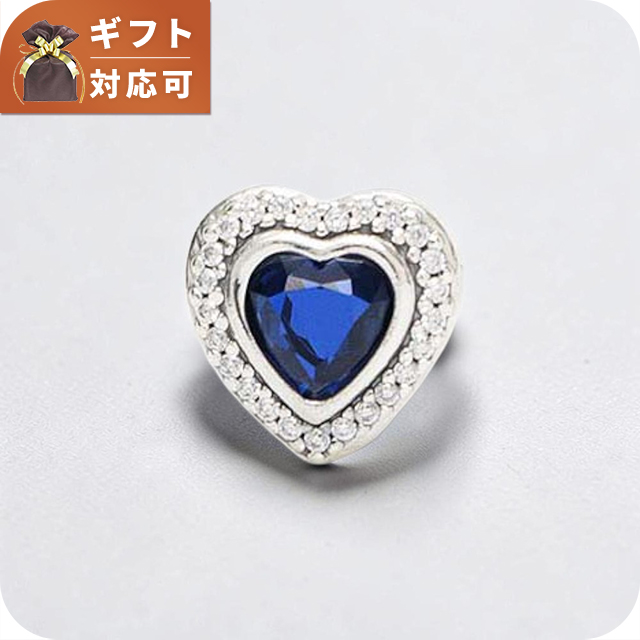 パンドラ PANDORA Moments Sparkling Blue Heart Charm チャーム 797608nanb レディース ブルー ブランド