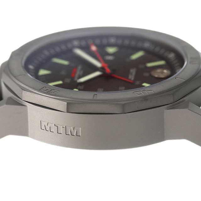 エム ティー エム H-61 クオーツ 腕時計 メンズ GMT MTM H61-SGR-LUMI-MBSS アナログ ブラック グレー 黒｜au  PAY マーケット