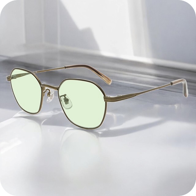 ナノユニバース サングラス メンズ レディース ブランド NANO universe フレーム素材/ニッケル合金 NUS-126-1 フレームカラー アンティークゴールド ブラウン レンズカラー ライトグリーン 小物