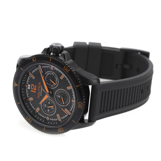 ノーティカ エヌシーティー ウィンドローズ クオーツ 腕時計 ブランド メンズ NAUTICA NAPWRS402 アナログ ブラック 黒_3