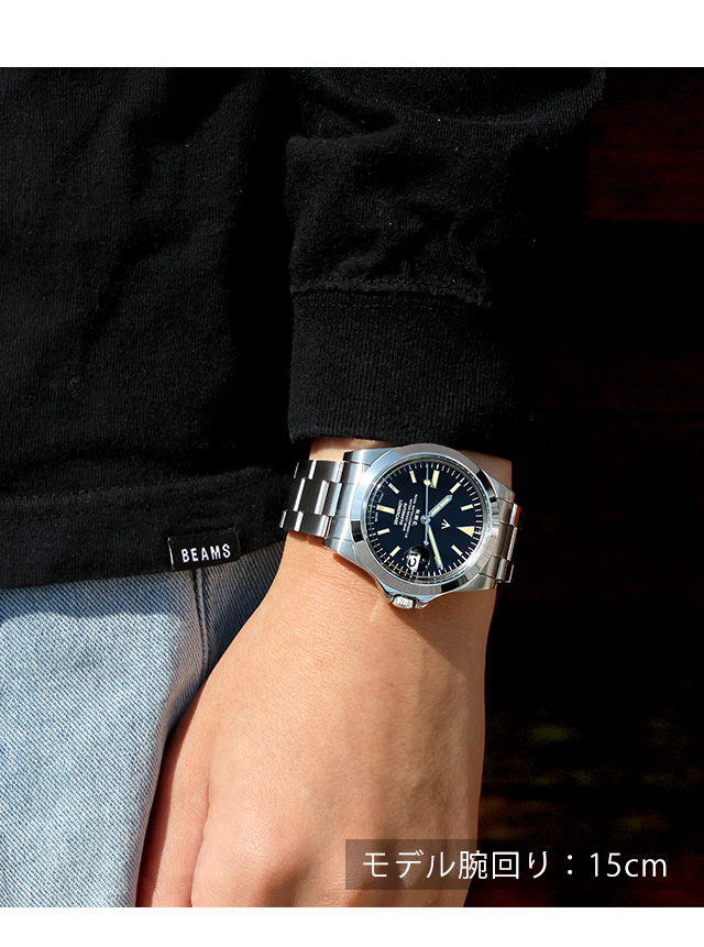 ナバルウォッチ Naval Watch Produced By LOWERCASE 自動巻き 腕時計 ブランド メンズ NAVAL WATCH FRXA002 アナログ ブラック 黒 日本製 おしゃれ 防水 プレゼント 男性 実用的_6