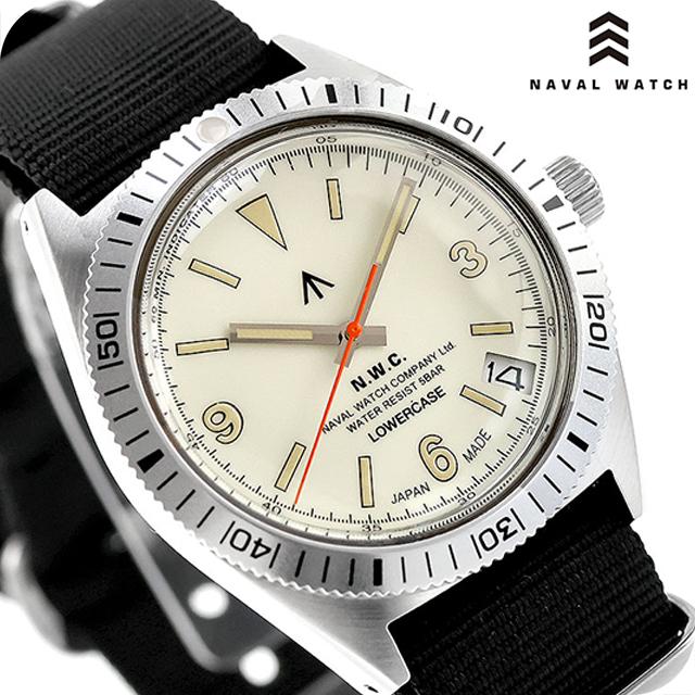 ナバルウォッチ NAVAL WATCH Produced by LOWERCASE クォーツ 電池式 腕時計 ブランド メンズ NAVAL WATCH FRXB014 アナログ アイボリーホワイト ブラック 黒 日本製 おしゃれ 防水 プレゼント 男性 実用的