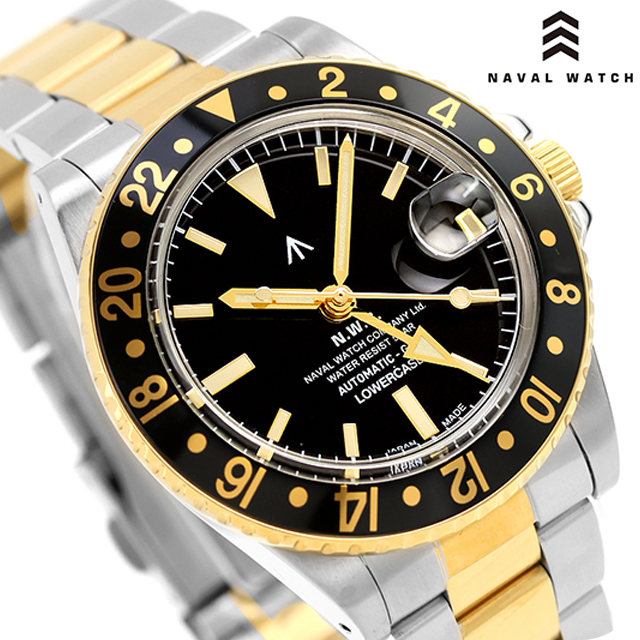 ナバルウォッチ NAVAL WATCH Produced by LOWERCASE GMT 自動巻き