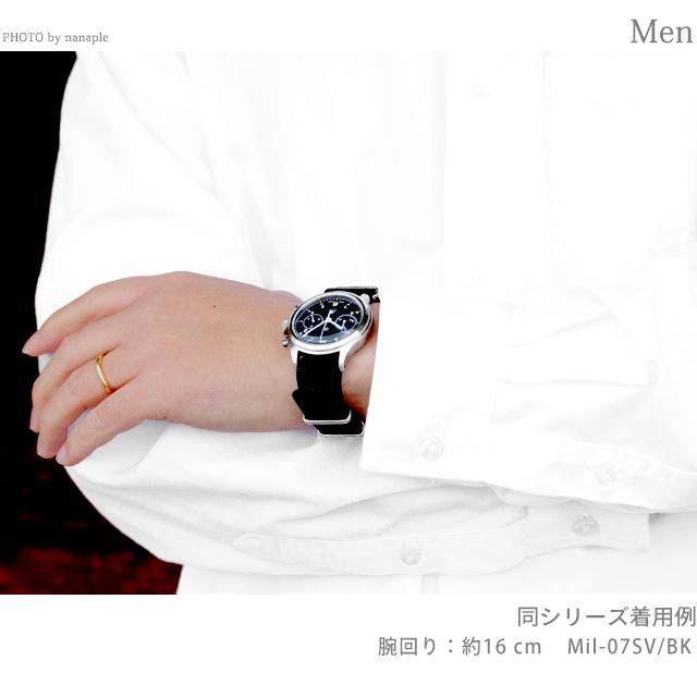 ナバルウォッチ NAVAL MILITARY WATCH British ROYAL Airforce Chronograph TYPE クォーツ 電池式 腕時計 ブランド メンズ クロノグラフ NAVAL WATCH Mil-07SV/WH アナログ ホワイト 白 日本製 おしゃれ 防水 プレゼント 男性 実用的_5