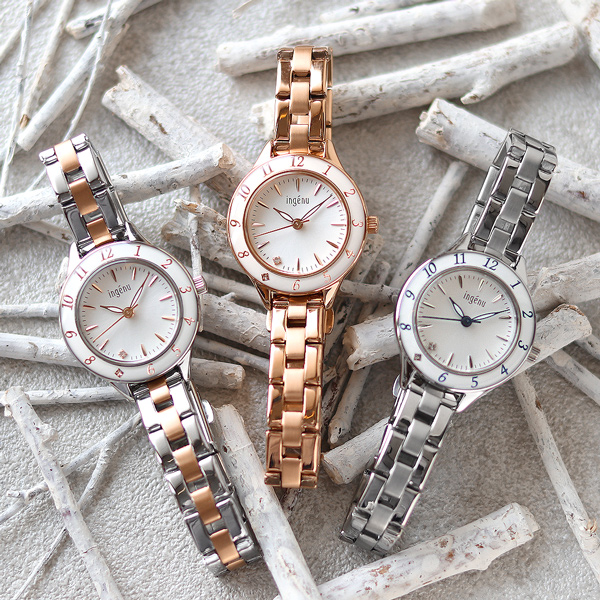 セイコー アルバ アンジェーヌ ブレスレット エポラクオーツ クオーツ レディース 腕時計 AHJK461 SEIKO ALBA ingenu シルバー×ピンクゴールド プレゼント ギフト_6