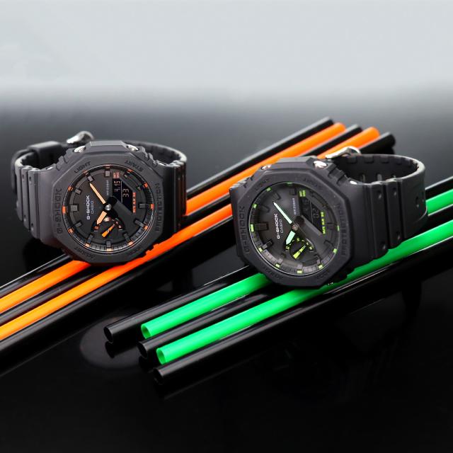 gショック ジーショック G-SHOCK クオーツ GA-2100-1A4 アナログデジタル 2100シリーズ オールブラック 黒 CASIO カシオ 腕時計 メンズ_6