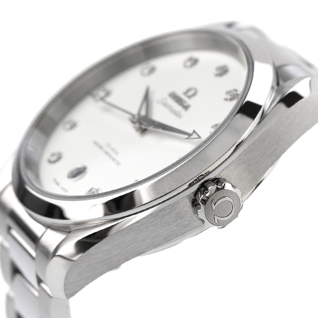 オメガ シーマスター アクアテラ 150M 38mm 自動巻き 腕時計 ブランド レディース ダイヤモンド OMEGA 220.10.38.20.52.001 アナログ シルバー スイス製_2