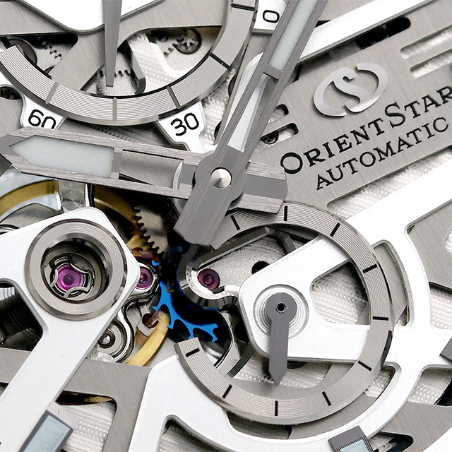 オリエントスター アバンギャルド スケルトン 自動巻き 腕時計 メンズ オープンハート ORIENT STAR RK-BZ0001S アナログ シルバー 日本製 ブランド おしゃれ 防水 プレゼント 男性 実用的_5