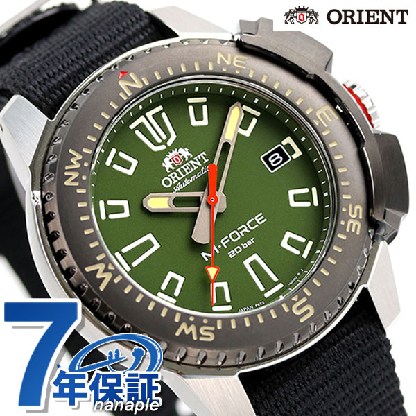 1 000円割引クーポン あす着 オリエント M Force 45mm 日本製 自動巻き メンズ 腕時計 Rn Ac0n03e Orient グリーン ブラックの通販はau Pay マーケット 腕時計のななぷれ