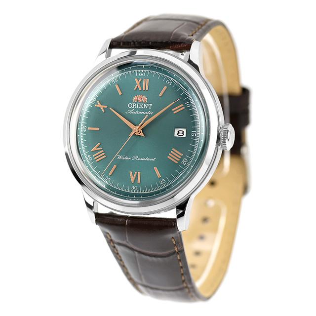 オリエント クラシック バンビーノ Orient Bambino 自動巻き 腕時計 ブランド メンズ ORIENT CLASSIC RN-AC0023E アナログ グリーン ブラウン おしゃれ 防水 文字盤 大きい プレゼント 男性 実用的_1