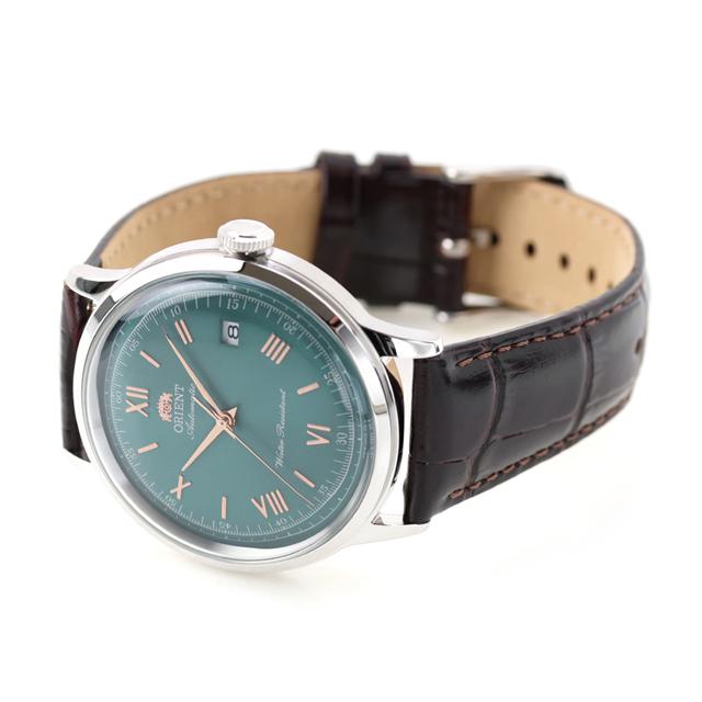 オリエント クラシック バンビーノ Orient Bambino 自動巻き 腕時計 ブランド メンズ ORIENT CLASSIC RN-AC0023E アナログ グリーン ブラウン おしゃれ 防水 文字盤 大きい プレゼント 男性 実用的_3