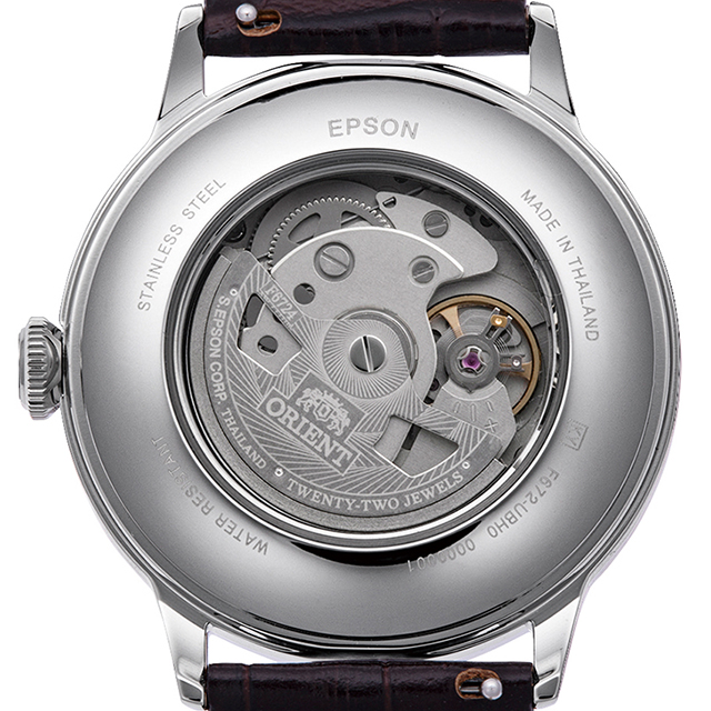 オリエント クラシック バンビーノ Orient Bambino 自動巻き 腕時計 ブランド メンズ ORIENT CLASSIC RN-AC0023E アナログ グリーン ブラウン おしゃれ 防水 文字盤 大きい プレゼント 男性 実用的_6