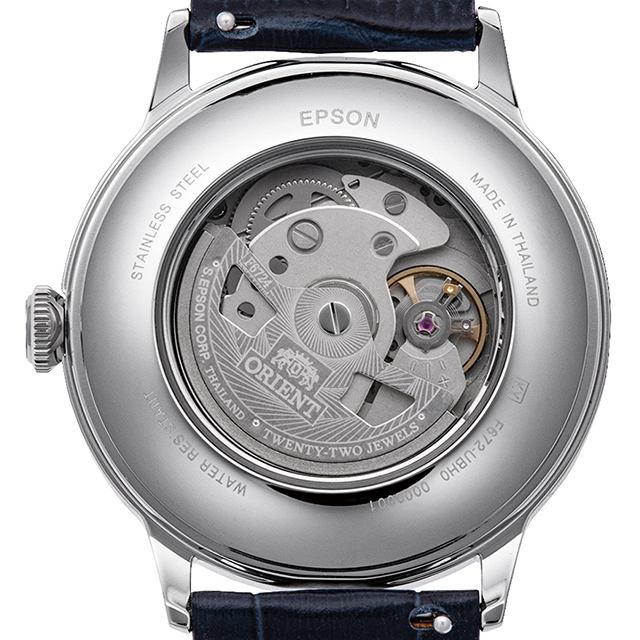 オリエント クラシック バンビーノ Orient Bambino 自動巻き 腕時計 ブランド メンズ ORIENT CLASSIC RN-AC0024L アナログ ネイビー おしゃれ 防水 文字盤 大きい プレゼント 男性 実用的_6