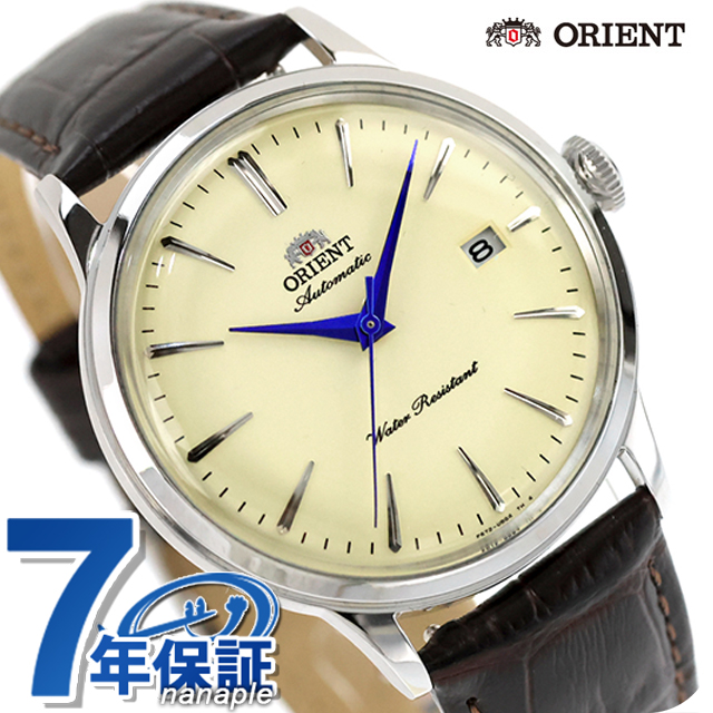 オリエント Classic Orient Bambino 自動巻き 腕時計 ブランド メンズ ORIENT CLASSIC RN-AC0033Y アナログ アイボリー ダークブラウン 白 おしゃれ 防水 プレゼント 男性 実用的 22,176円