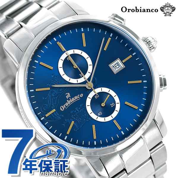 あす着 オロビアンコ 時計 Orobianco クロノグラフ メンズ 腕時計 チェルト 42mm Or0070 502 ブルーの通販はau Pay マーケット 腕時計のななぷれ