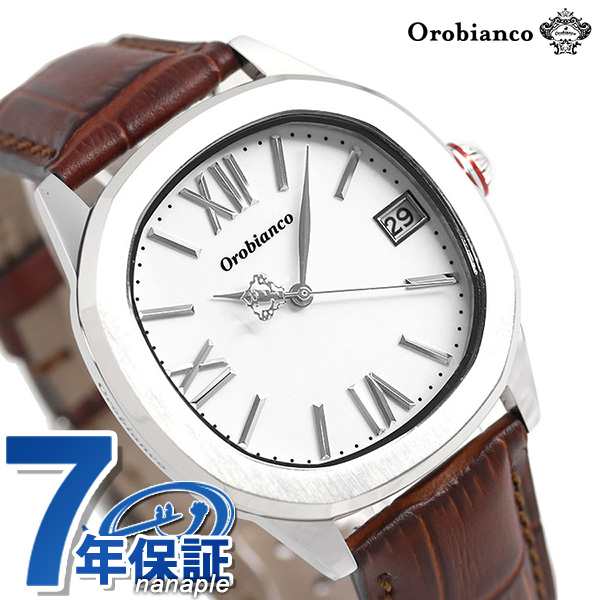 あす着 オロビアンコ 時計 メンズ オッタンゴラ 38mm Orobianco Or0078 1 腕時計 ホワイト ブラウン 革ベルトの通販はau Pay マーケット 腕時計のななぷれ