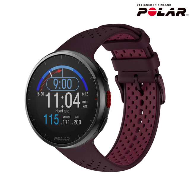 ポラール PACER PRO ワインレッド S-L 充電式クオーツ スマートウォッチ メンズ レディース GPS ランニングウォッチ Bluetooth POLAR 900