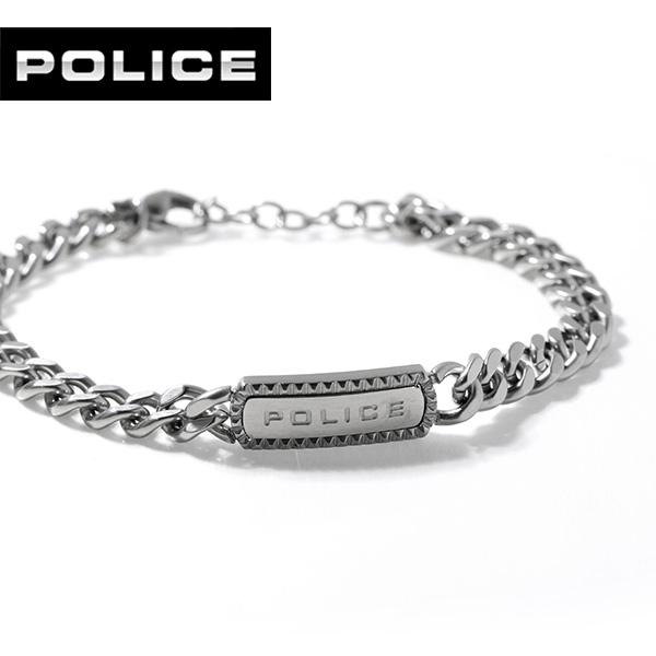 POLICE シルバー ブラック ブレスレット ＼全品5倍+さらに9倍 10日限定／ ポリス ブレスレット