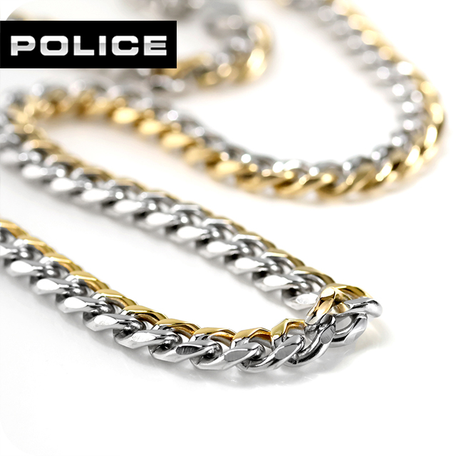 ポリス ネックレス メンズ ブランド POLICE LONG-LASTING GN0006602 シルバー ゴールド アクセサリー