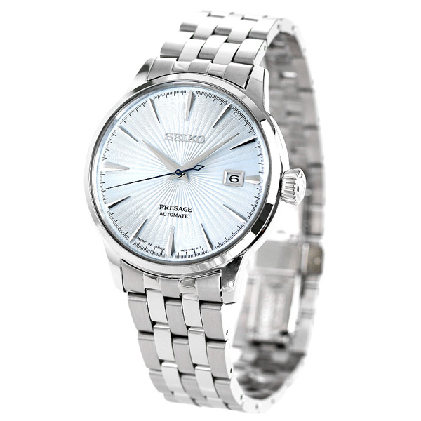 SEIKO SARY125/4R35Bプレサージュ自動巻メンズアイスブルー中古