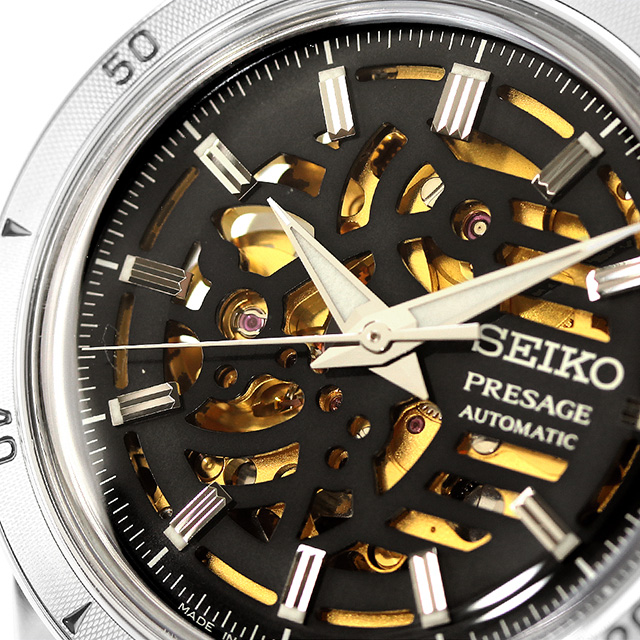SEIKO 自動巻き 腕時計 ブラウン SEIKO Presage 自動巻き時計ブラウン