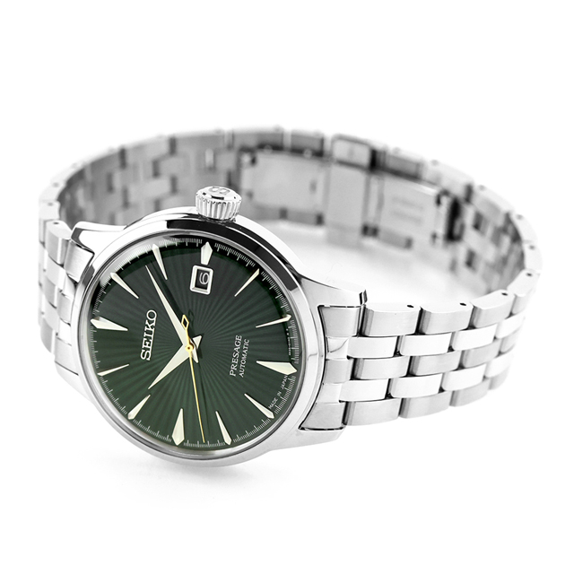 セイコー プレザージュ Cocktail Time 自動巻き 腕時計 ブランド メンズ SEIKO PRESAGE SARY271 アナログ グリーン 日本製 高級 おしゃれ 防水 プレゼント 男性 実用的_3