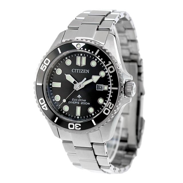 シチズン プロマスター マリン ダイバー200m エコドライブ 腕時計 ブランド メンズ ダイバーズウォッチ ソーラー CITIZEN PROMASTER BN0261-51E アナログ ブラック 黒 おしゃれ 防水 文字盤 大きい プレゼント 男性 実用的_1