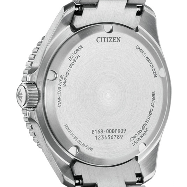 シチズン プロマスター マリン ダイバー200m エコドライブ 腕時計 ブランド メンズ ダイバーズウォッチ ソーラー CITIZEN PROMASTER BN0261-51E アナログ ブラック 黒 おしゃれ 防水 文字盤 大きい プレゼント 男性 実用的_6