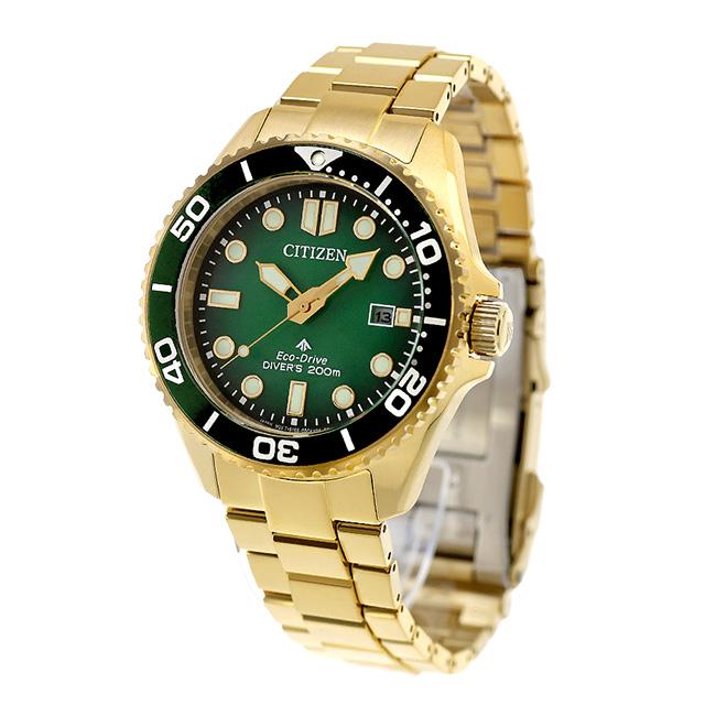 シチズン プロマスター マリン ダイバー200m エコドライブ 腕時計 ブランド メンズ ダイバーズウォッチ ソーラー CITIZEN PROMASTER BN0262-59W アナログ グリーングラデーション おしゃれ 防水 文字盤 大きい プレゼント 男性 実用的_1