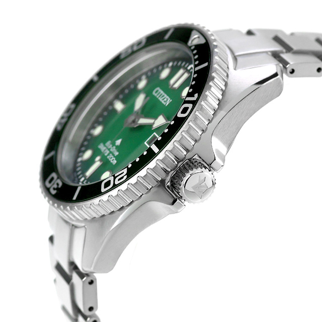 シチズン プロマスター マリン ダイバー200m エコドライブ 腕時計 ブランド メンズ ダイバーズウォッチ ソーラー CITIZEN PROMASTER BN0269-50W アナログ グリーングラデーション おしゃれ 防水 文字盤 大きい プレゼント 男性 実用的_2