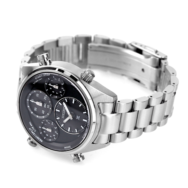 セイコー プロスペックス スピードタイマー ソーラー 腕時計 メンズ SEIKO PROSPEX SBER003 アナログ ブラック 黒 ブランド おしゃれ 防水 文字盤 大きい プレゼント 男性 実用的_3