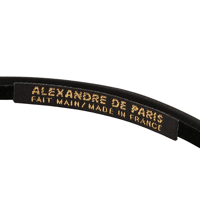 アレクサンドル ドゥ パリ ALEXANDRE DE PARIS THB 20147 06 N 1850 18 サテン カチューシャ ブラック ヘア