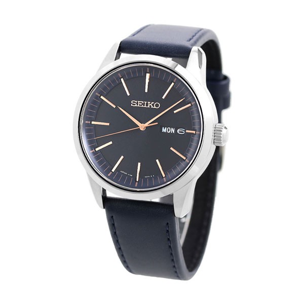 あす着 セイコー 流通限定モデル 日本製 ソーラー メンズ 腕時計 Sbpx129 Seiko ネイビー 革ベルトの通販はau Pay マーケット 腕時計のななぷれ