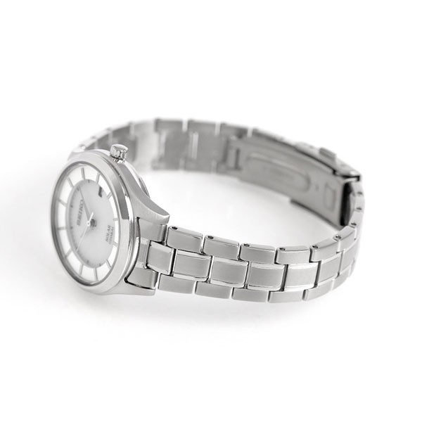 【2日間限定★全品400円OFFクーポン】 セイコー 日本製 ソーラー レディース 腕時計 STPX041 SEIKO シルバーの通販は
