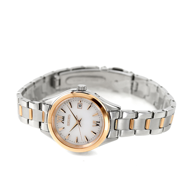 セイコーセレクション S Series 電波ソーラー 腕時計 ブランド レディース SEIKO SELECTION HFE002J アナログ ホワイト 白 日本製 おしゃれ 防水 軽い 華奢 かわいい プレゼント 女性 実用的_3