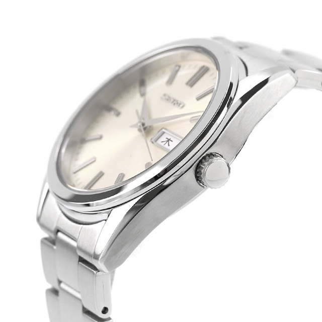 セイコーセレクション メンズ アナログクオーツ デイデイトSシリーズ クオーツ 腕時計 メンズ SEIKO SELECTION SBTH007 アナログ アイボリー ブランド おしゃれ 防水 プレゼント 男性 実用的_2