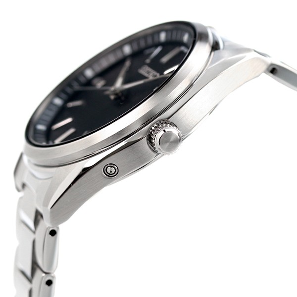 セイコーセレクション ソーラー電波時計 流通限定モデル 日本製 電波ソーラー メンズ 腕時計 ブランド SBTM323 SEIKO SELECTION  ブラック｜au PAY マーケット