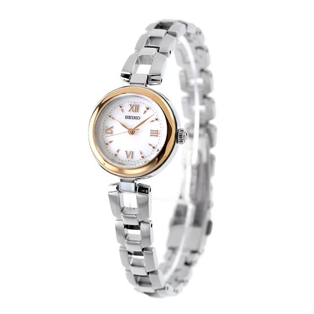 セイコーセレクション Sシリーズ ブレスレット ソーラー 腕時計 ブランド レディース SEIKO SELECTION SWFA210 アナログ ホワイト 白 おしゃれ 防水 軽い 華奢 かわいい プレゼント 女性 実用的