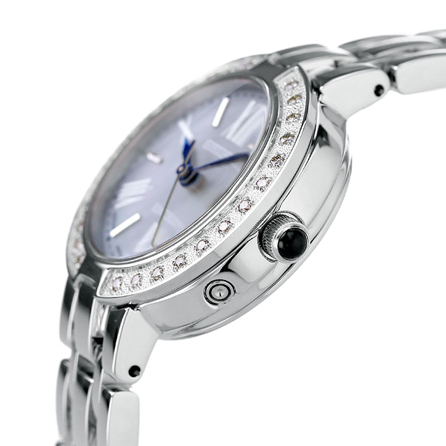 セイコー SEIKO レディースソーラー腕時計 ダイヤ ブルーシェル セイコー SEIKO レディースソーラー腕時計 ダイヤ ブルーシェル