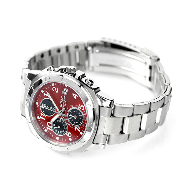 SEIKO 逆輸入 海外モデル 高速クロノグラフ SND495P1 (SND495PC) メンズ 腕時計 クオーツ レッド×ブラック プレゼント ギフト_3