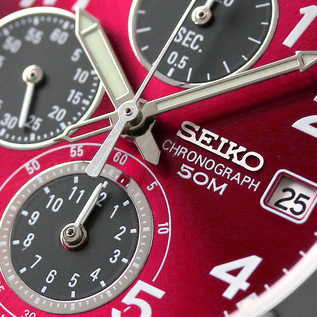 SEIKO 逆輸入 海外モデル 高速クロノグラフ SND495P1 (SND495PC) メンズ 腕時計 クオーツ レッド×ブラック プレゼント ギフト_5