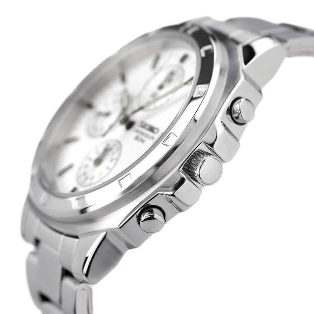 SEIKO 逆輸入 海外モデル 高速クロノグラフ SND187P1 (SND187P) メンズ 腕時計 クオーツ ホワイト プレゼント ギフト｜au  PAY マーケット