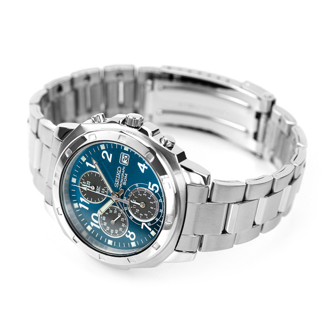 SEIKO 逆輸入 海外モデル 高速クロノグラフ SND193P1 (SND193P) メンズ 腕時計 クオーツ ブルー ブラック_3